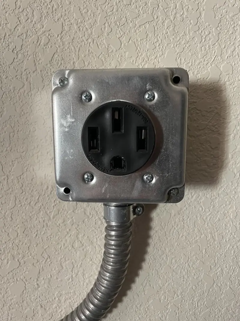 NEMA 14-50 outlet installed for Electrical Panel Upgrade in Union City